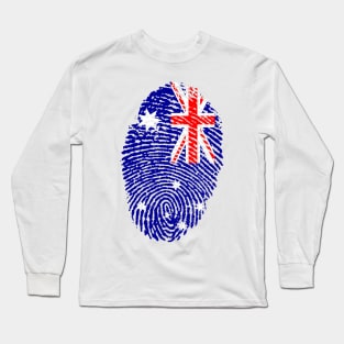 Australia digital Flag Long Sleeve T-Shirt